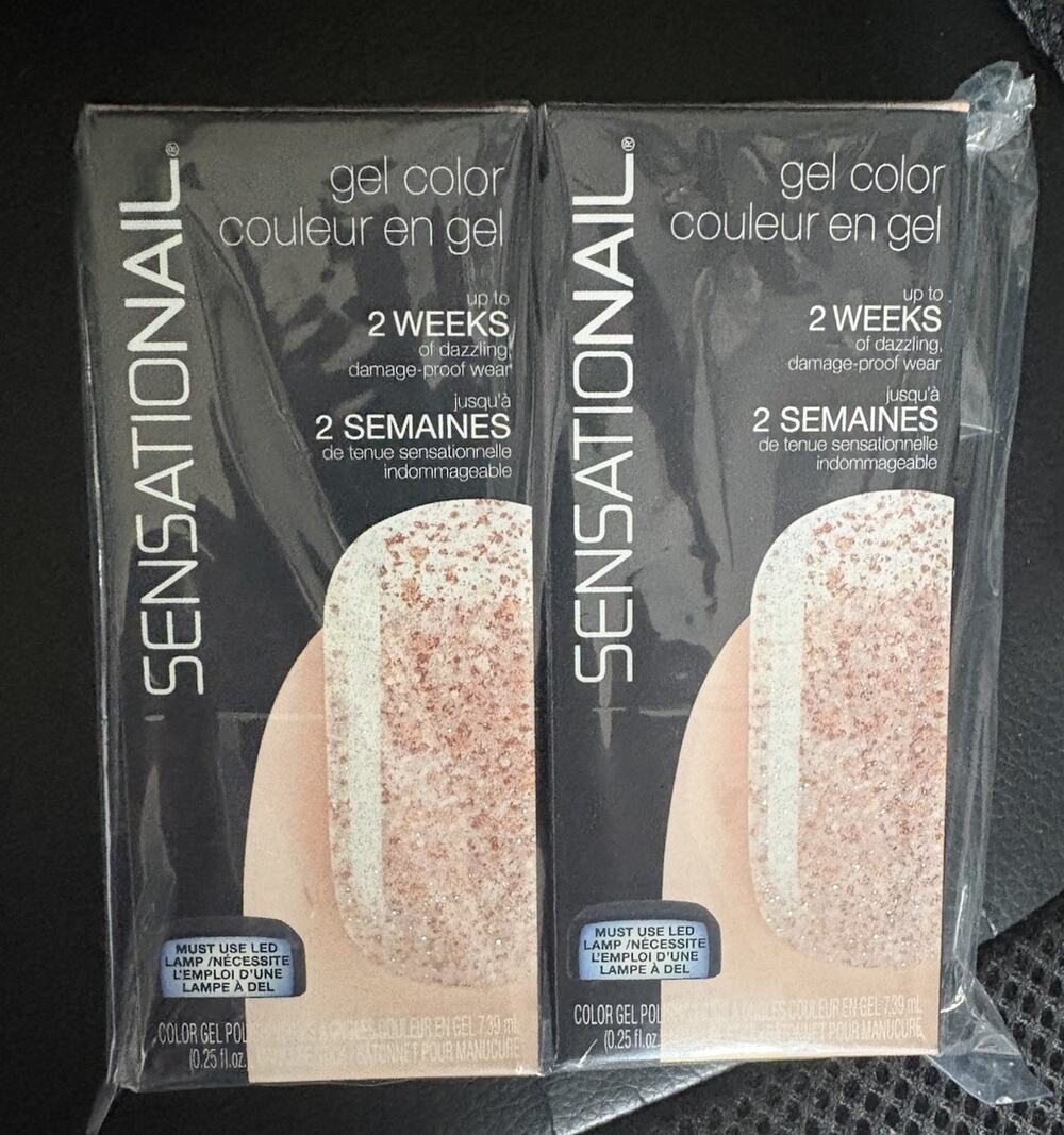 Sensationail Gel Color Gel Nail Polish - Pink Party 0.25 fl oz (2 Pack)